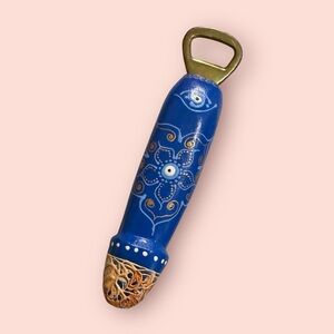 Greece Hand Painted Evil Eye Blue Bottle Opener